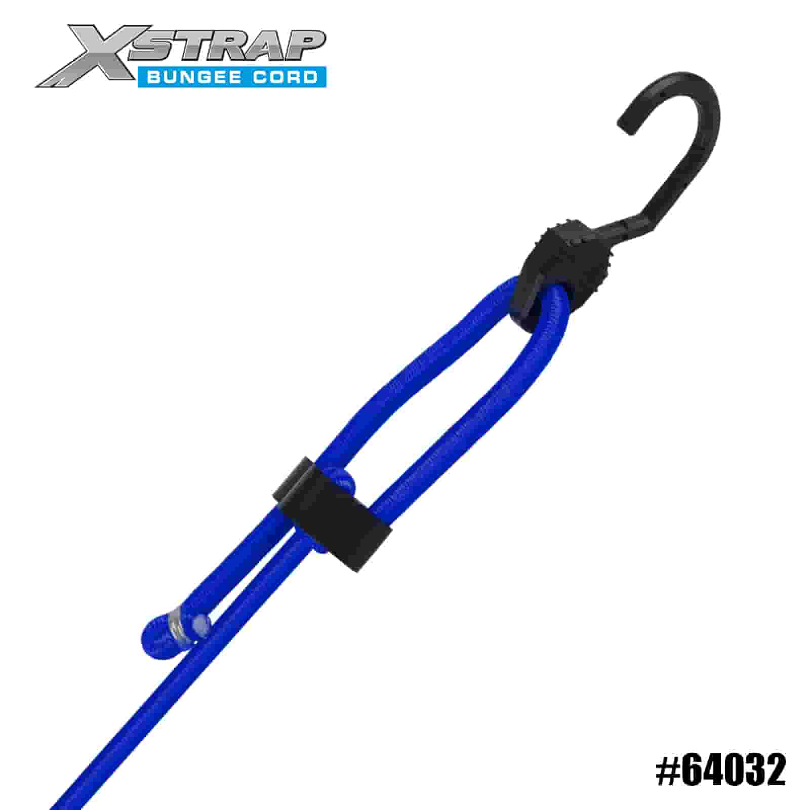 Xstrap 64032 3X حبال بنجي قابلة للتعديل 8 مم × 14 بوصة - 20 بوصة 132-165 رطل SWL